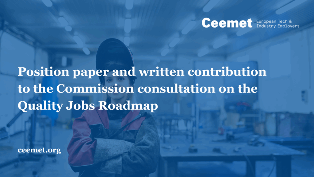 Quality Jobs Roadmap